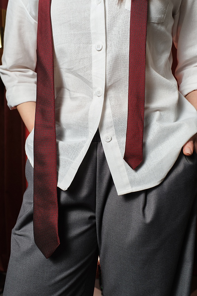 Брюки широкие паллацо Chic Серый_19209