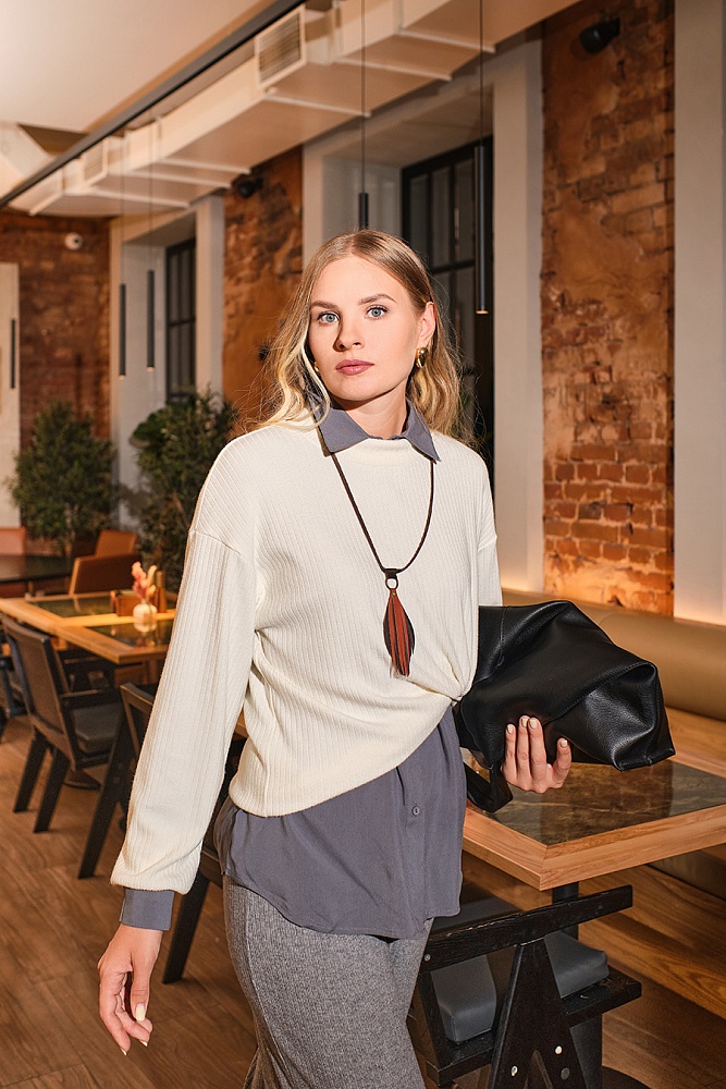 Лонгслив Cozy Soft Молочный_17830