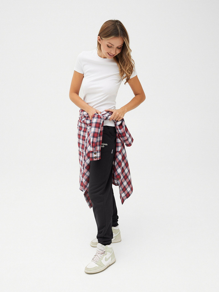 Рубашка с длинным рукавом из хлопка City Красная клетка_11426