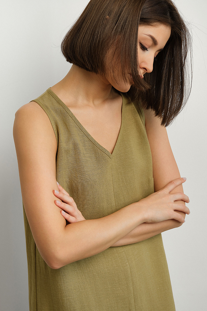 Сарафан длинный Sonet Хаки_15077