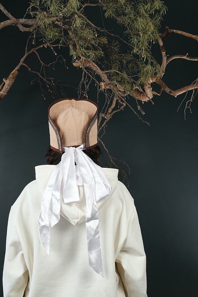 Худи из футера унисекс Altai Экрю/Горы чб_18851