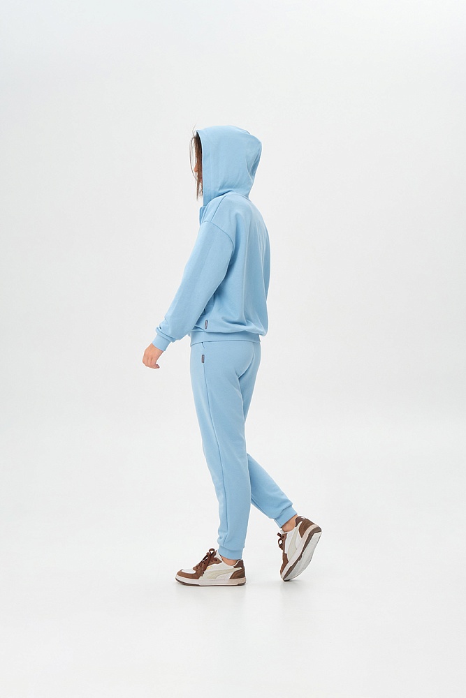 Худи на молнии из футера Art place Голубой_16794