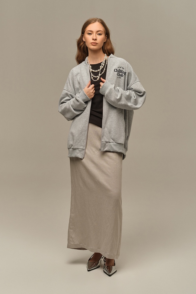 Майка Американка трикотажная в рубчик Flat Черный_18607