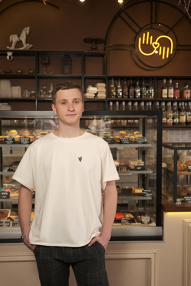 Футболка оверсайз Espresso Молочный/Сердце_16504