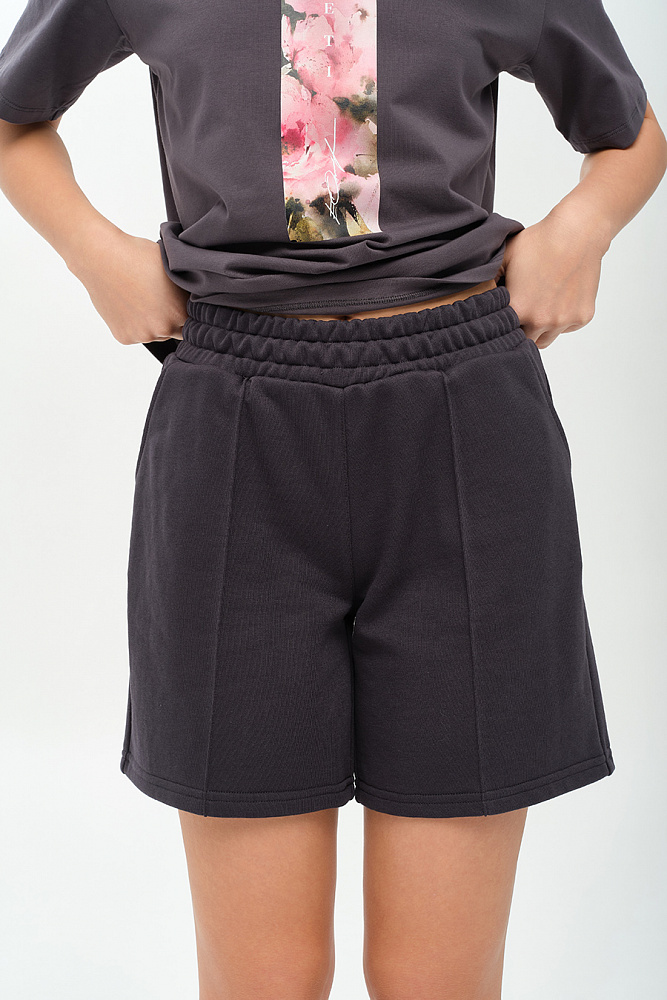 Шорты из футера Art place Графит_14528