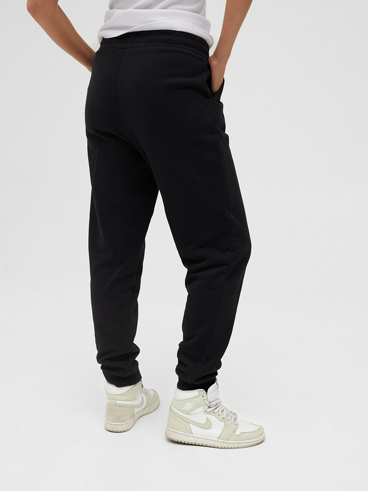 Брюки из футера Jessy Черный_11382