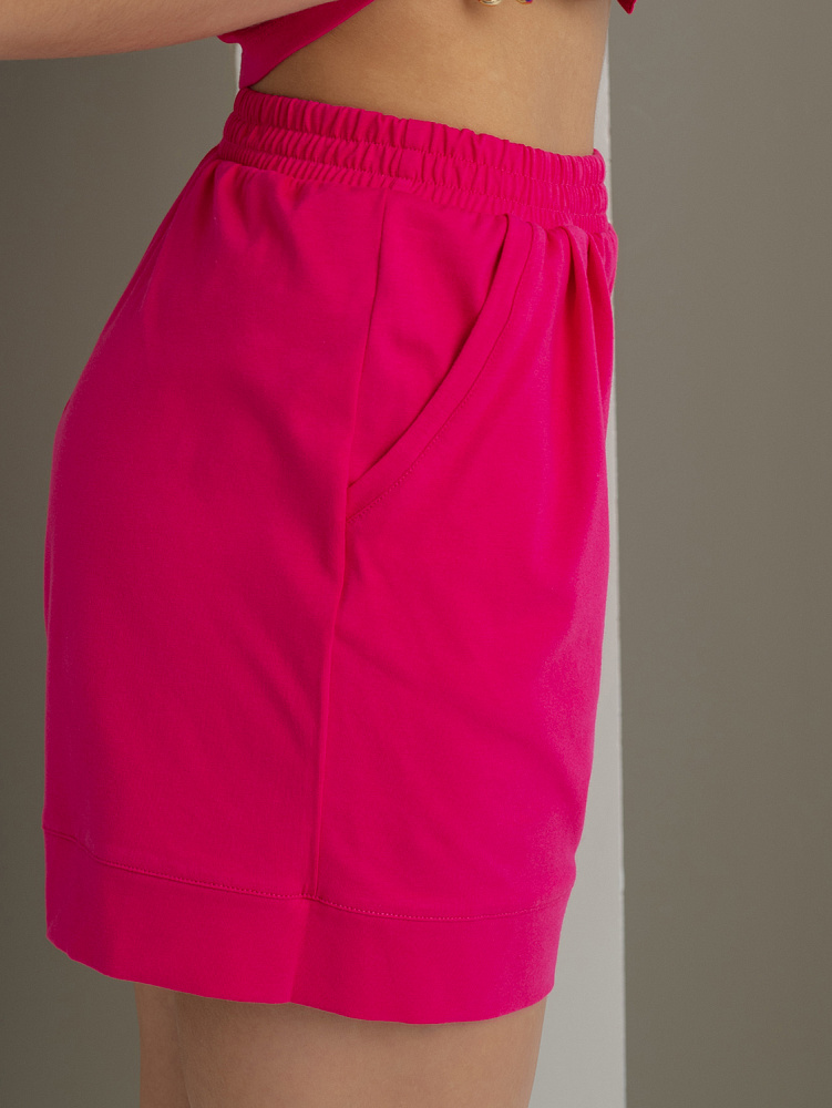 Шорты из эластичного хлопка Bloom Малиновый_3411
