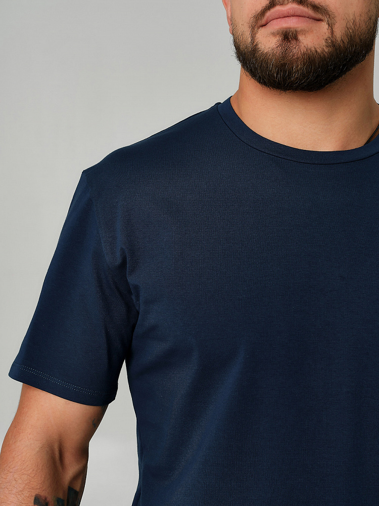Футболка мужская David Синий_9172