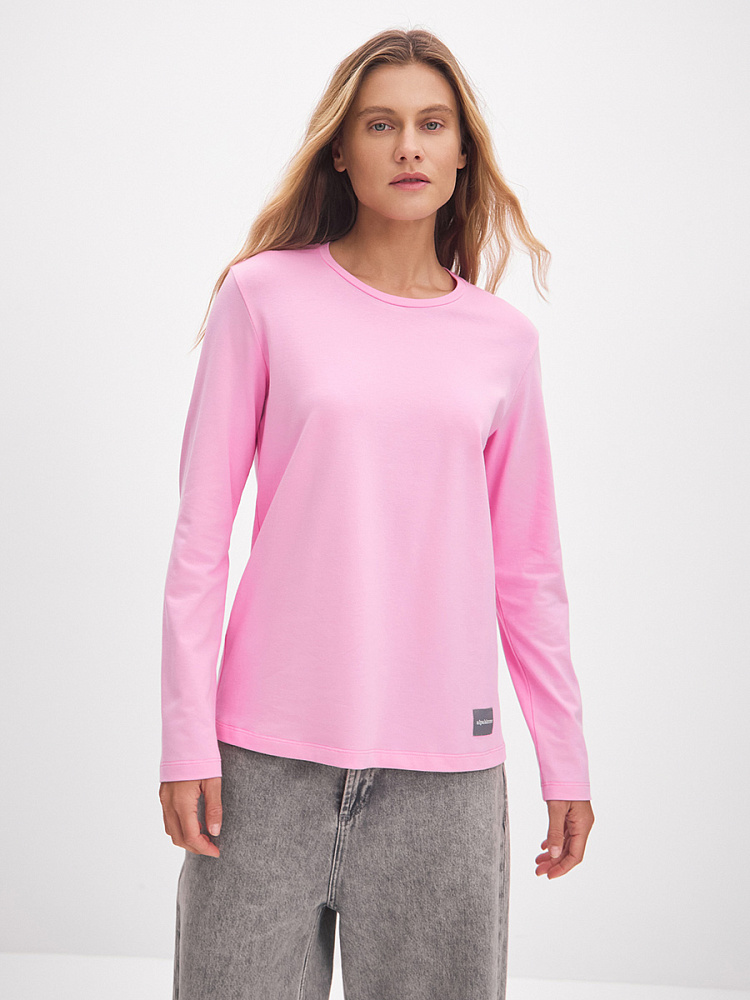 Лонгслив из эластичного хлопка Bloom Розовый_13343