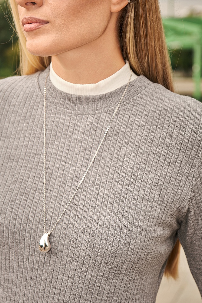 Платье Cozy Soft Серый меланж_16390