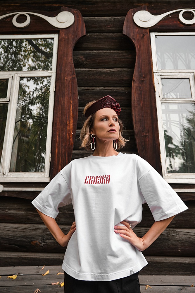 Футболка из хлопка Сказка Белый_17040