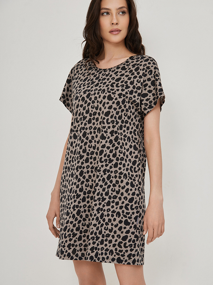 Платье Medea Серый леопард_13763