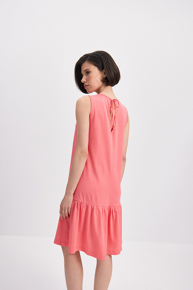 Платье трикотажное с принтом Color Print _15619