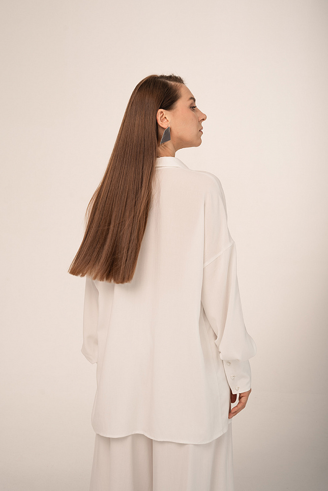 Рубашка удлиненная Wedding Молочный_15520