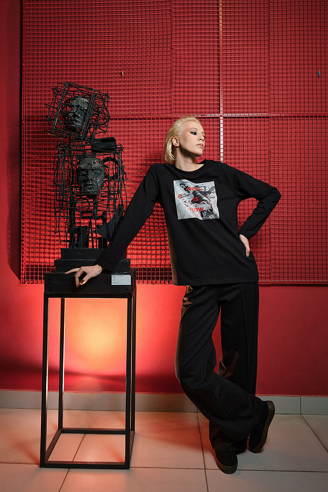 Брюки со стрелками Art moment Черный_15408