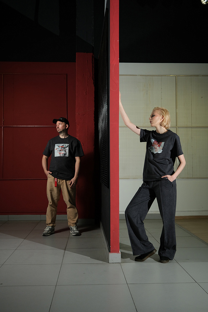 Брюки со стрелками Art moment Серый туман_15390