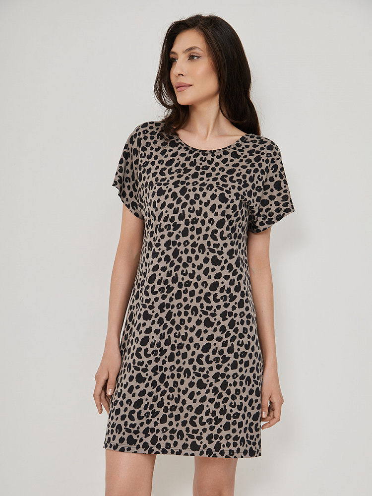 Платье Medea Серый леопард_13762