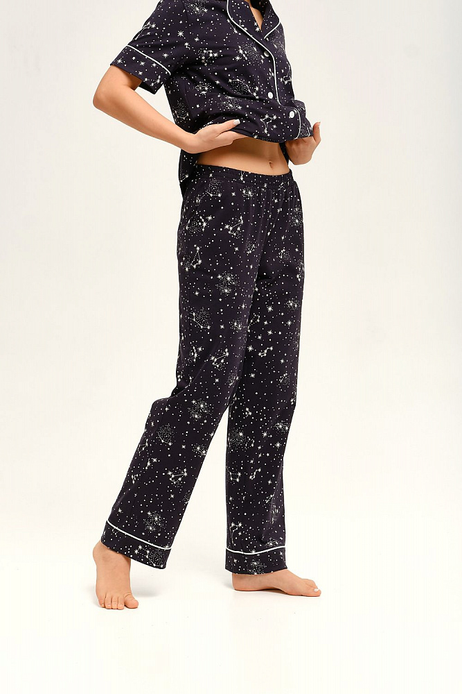Прямые брюки из хлопка Slow beauty Созвездия_12582