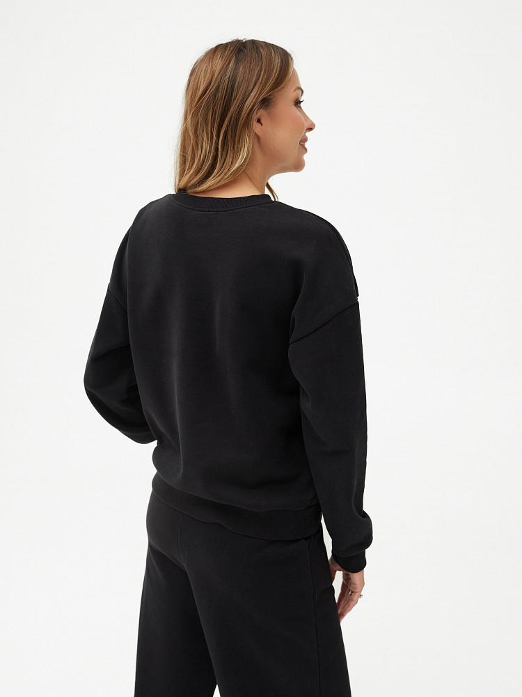 Свитшот из футера Jessy Черный_11396