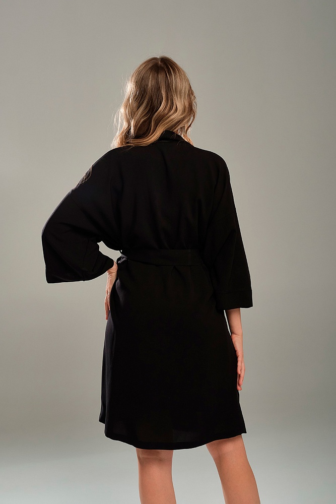 Халат из штапеля Pretty Чёрный_18257