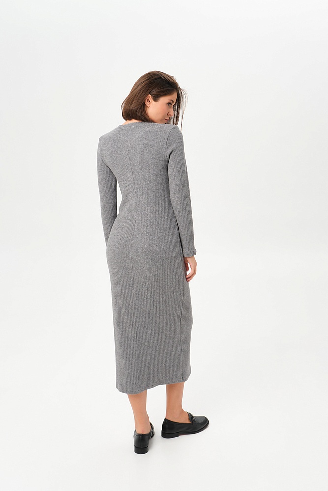 Платье Cozy Soft Серый меланж_17020