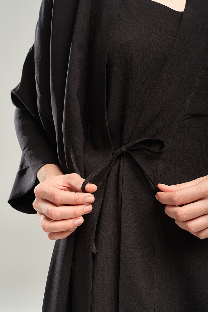 Халат из штапеля Pretty Чёрный_18258