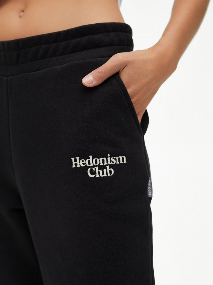 Брюки из футера Jessy Черный_11383