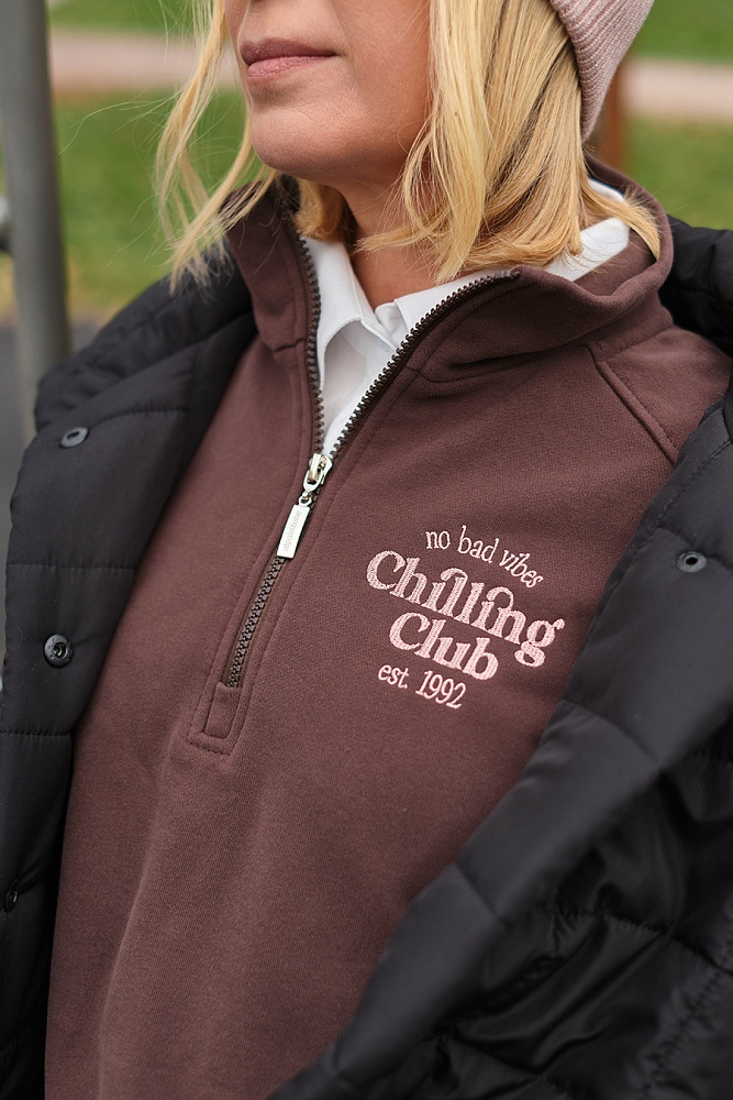 Свитшот из футера Jessie Шоколад_17821