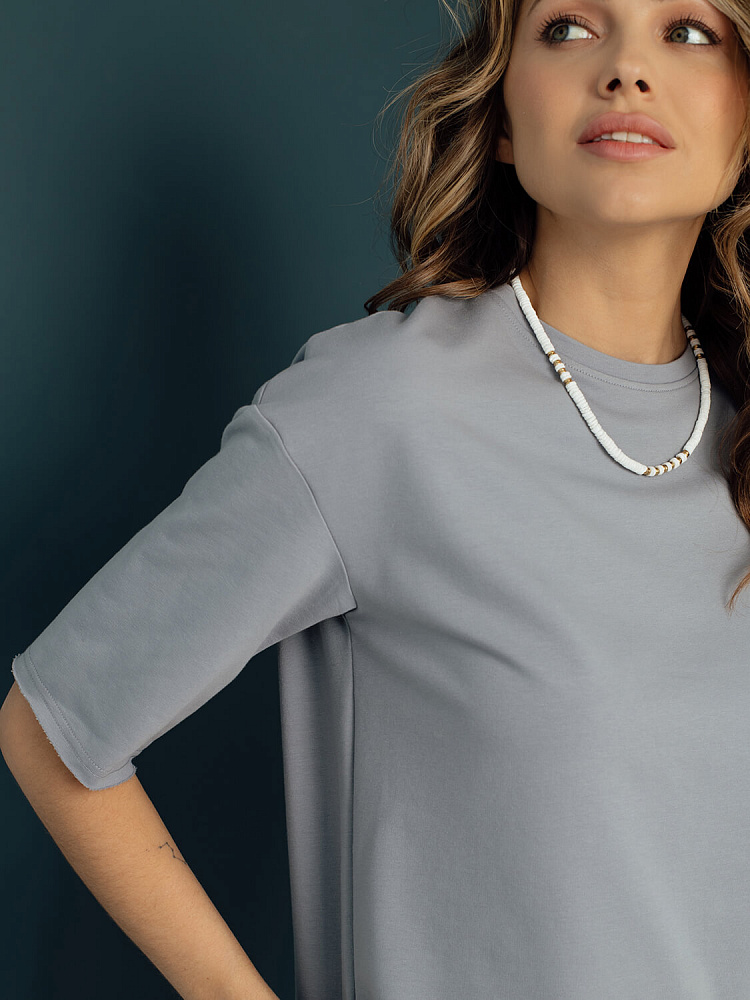 Костюм спортивный из эластичного футера, комплект Urban chic Дымчатый_6116