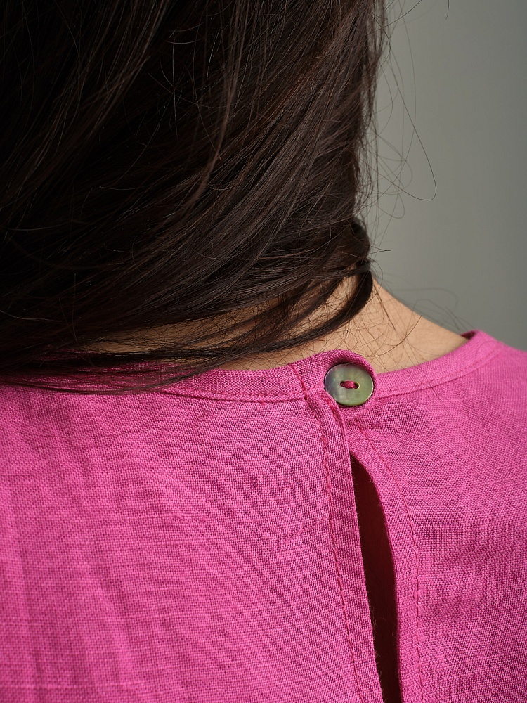 Платье изо льна Sonet Фуксия_9912