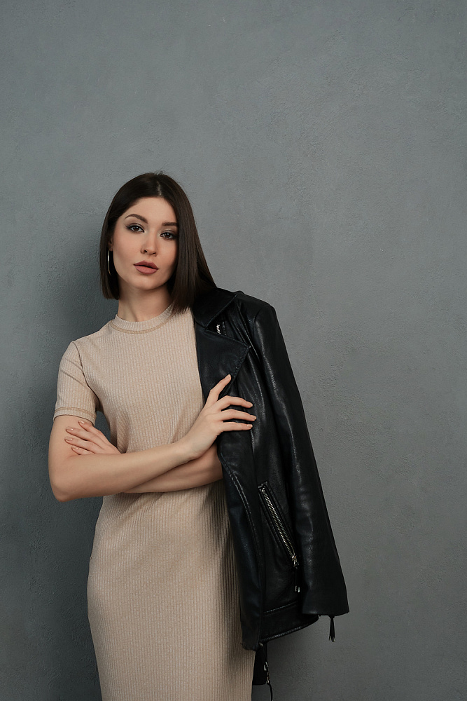 Платье длинное с рукавом Ribi _13546