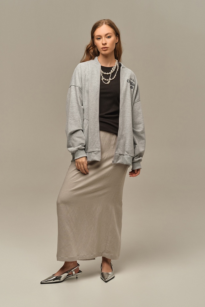 Майка Американка трикотажная в рубчик Flat Черный_18603