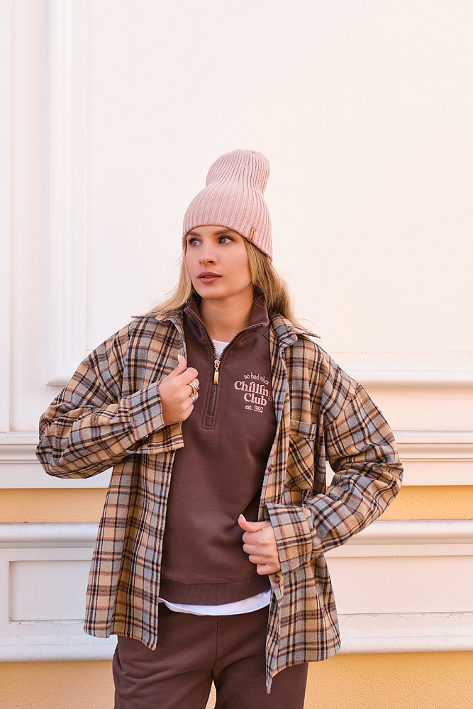 Свитшот из футера Jessie Шоколад_17826