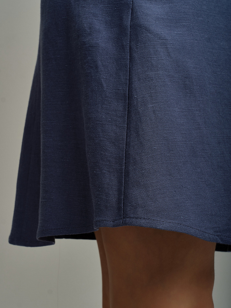 Платье изо льна Sonet Дымчато-синий_9817