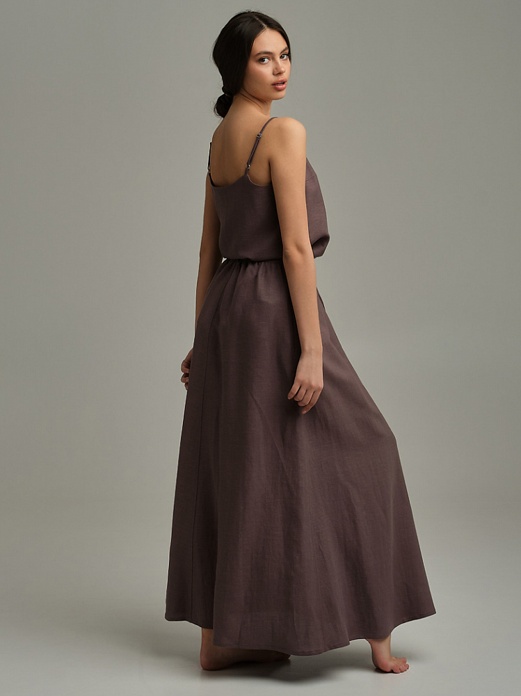 Топ изо льна Sonet Шоколадный_9861