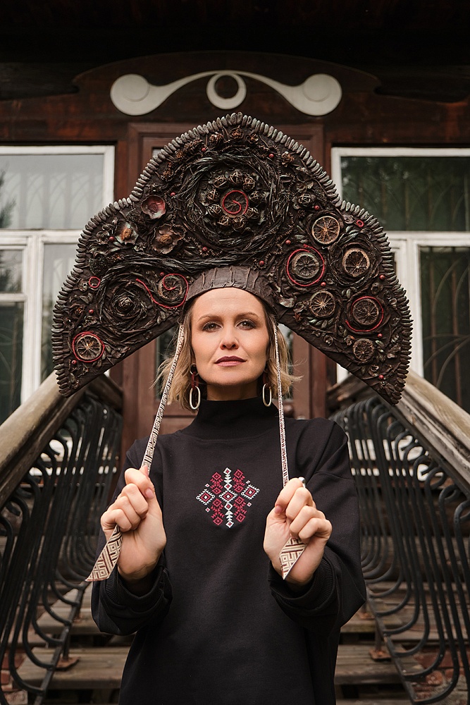 Лонгслив из футера Future Черный_17096