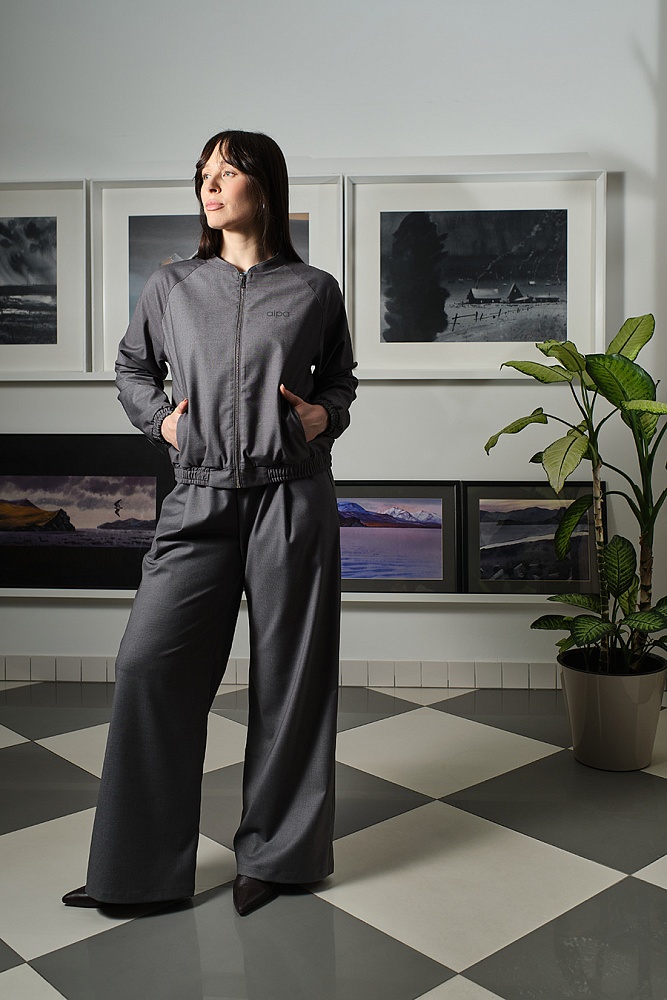 Бомбер Chic Серый_19308