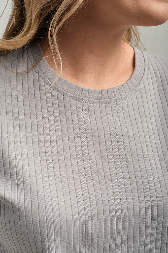 Футболка из хлопка Alisa Серый_18187