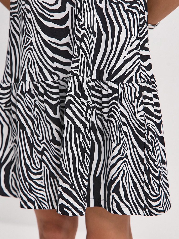 Платье из хлопка Kira Зебра_16298