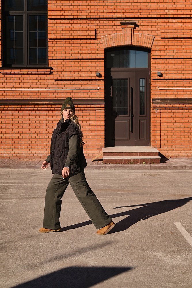 Брюки из футера Lori Зеленая хвоя_17792