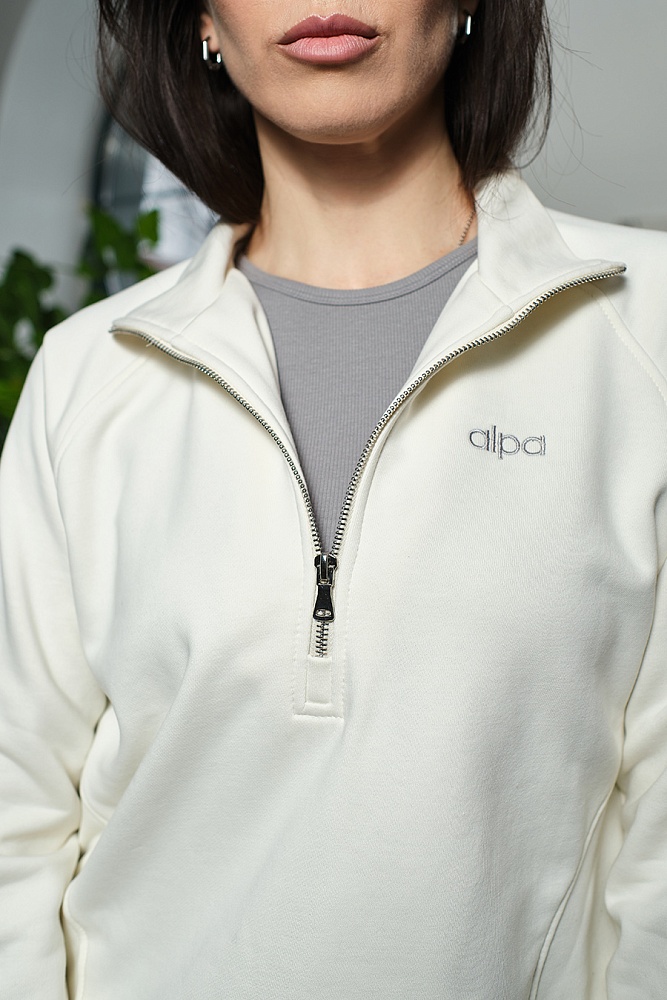 Свитшот из футера Weekend Экрю_19228