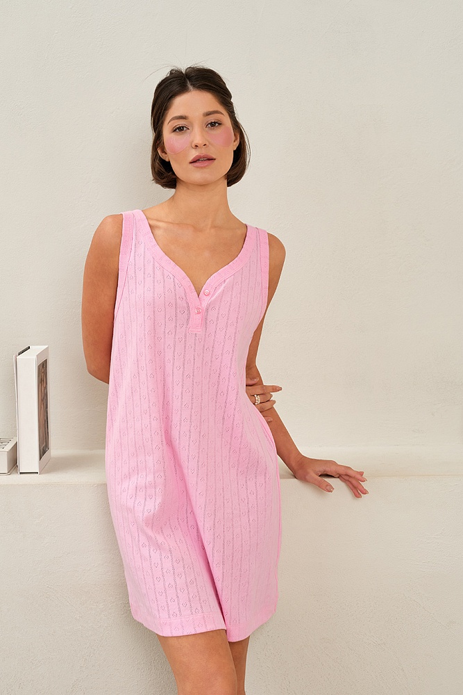 Сорочка из хлопка Alisa Розовый_17355