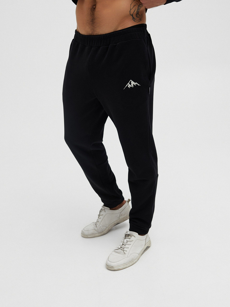 Брюки мужские из футера River Черный_11763