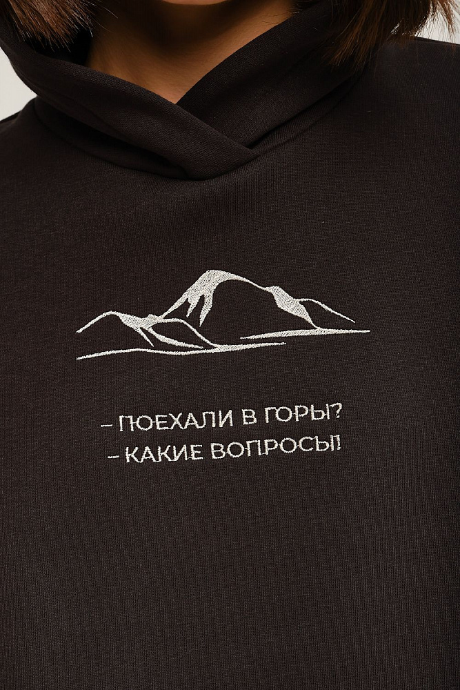 Худи с начесом Lori Графит_12676